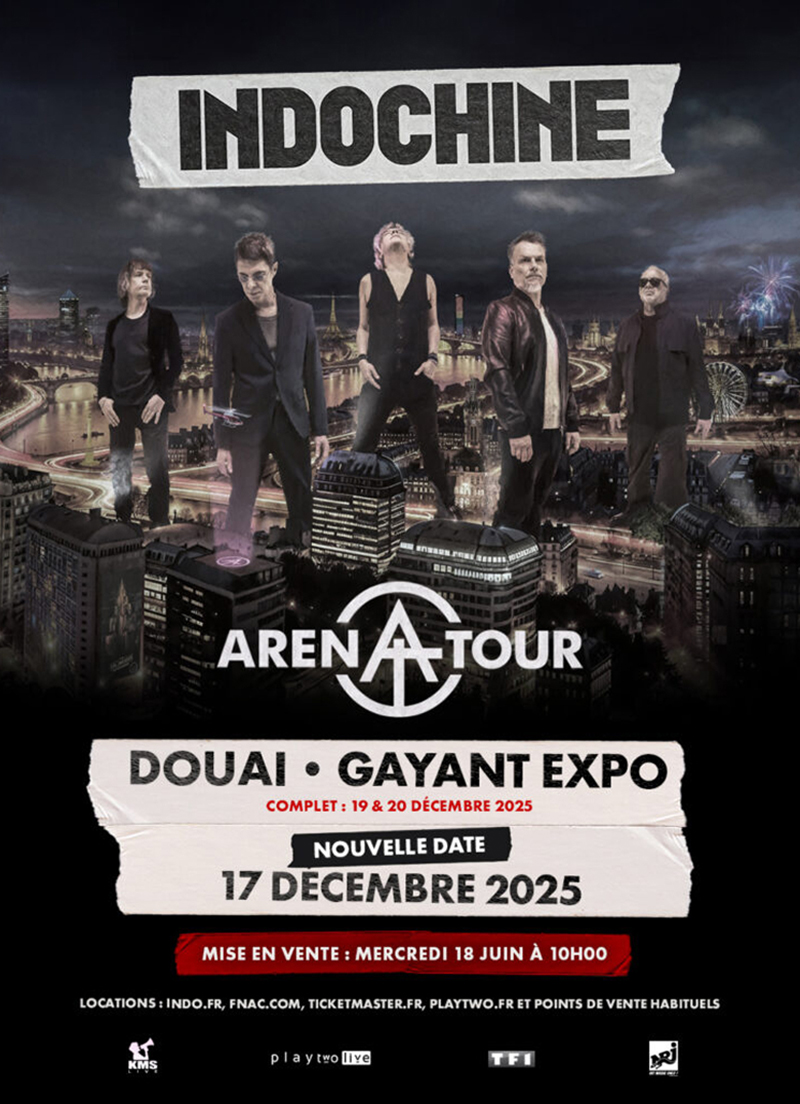 Affiche Concert Indochine
